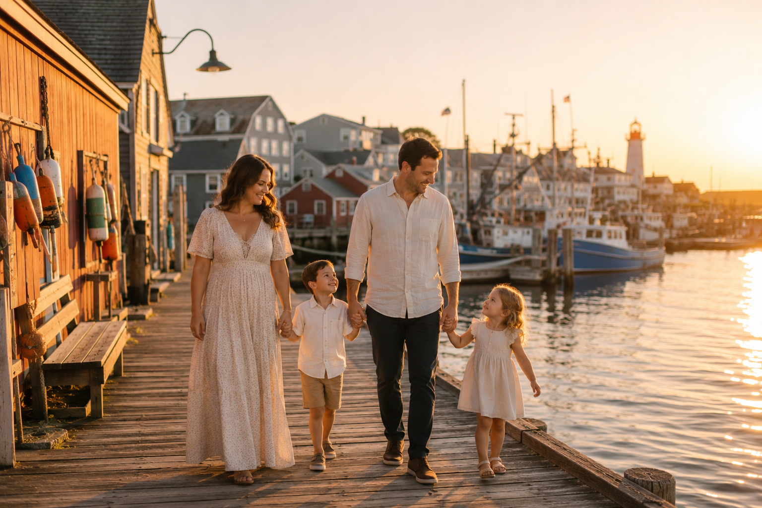 Best Time of Day for Family Photos in Massachusetts